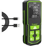 T�l�m�tre laser huepar 100m batterie rechargeable lcd mesureur laser m / in / ft mode multimesure pythagore ...