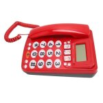 T�l�phones fixes t�l�phone filaire double port son clair rappel du dernier num�ro fonction de materiel ...
