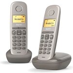 T�l�phone fixe gigaset a170 duo umbra - �cran r�tro�clair� - r�pertoire 50 contacts - compatible aide ...