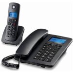 Tlphone fixe motorola c4201 combo dect (2 pcs) noir