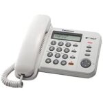 Téléphone fixe panasonic kx - ts580ex1w avec écran lcd et répertoire de 50 contacts - blanc Téléphone fixe panasonic kx - ts580ex1w avec écran lcd et répertoire de 50 contacts - blanc