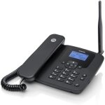 Tlphone fixe sans fil 4g - motorola - fw410 - batterie rechargeable - gsm quadri - bande - 2000 contacts ...
