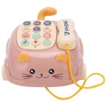 T�l�phone mobile de voiture de b�b� jouet de t�l�phone portable mignon enfants 16 fonctions jeux rose ...