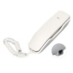 T�l�phone mural filaire omabeta - mini t�l�phone fixe durable - fonction � faible bruit et de recomposition ...