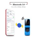 Tlphone portable  clapet qiilu mini mobile flip 0. 66 pouces - mmoire 32mb + 64mb - blanc