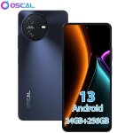 Tlphone portable dbloqu oscal tiger 12 678 pouces 24go + 256go - sd 1to camra 64mp 5000mah android ...