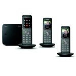 T�l�phone sans - fil gigaset cl660 trio - �cran couleur - r�pertoire 400 contacts - noir anthracite