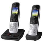 Tlphone sans fil panasonic kx - tgh722gs - noir - dect - rpondeur - fonction blocage dappels - mode ...