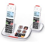 Tlphone sans fil swissvoice xtra 2355 duo pour snior avec rpondeur grand cran rtro clair grosses ...