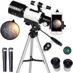 Telescope astronomique enfant adulte monoculaire professionnel 30070 + support de tlphone portable ...