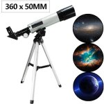 Tlescope astronomique monoculaire zoom hd 360 / 50 mm extrieur avec trpied espace rfracteur astronomique ...