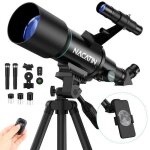 Télescope astronomique nacatin - 70mm - 15x - 150x - adaptateur de téléphone et télécommande noir Télescope astronomique nacatin - 70mm - 15x - 150x - adaptateur de téléphone et télécommande noir