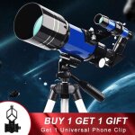 Tlescope astronomique professionnel ultra hd avec trpied rfractaire de 70mm vision nocturne observation ...