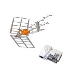 Televes pack antenne tnt dat hd boss uhf gain 42dbi + alimentation 24v
