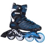Patins � roulettes - tempish - wire 3. 0 - nylon noir / bleu - roues 84 mm - abec 9