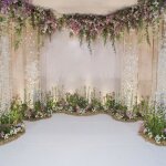 Tempsa 2. 5x2. 5m toile de fond mur fleur mur scne romantique mariage fte danniversaire dcoration ...