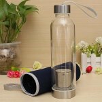 Tempsa 550ml gourde sport tasse bouteille verre thé filtre sac protection marine Tempsa 550ml gourde sport tasse bouteille verre thé filtre sac protection marine