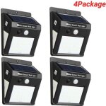Tempsa - applique murale solaire extrieure 30 led - dtecteur de mouvement - ip65