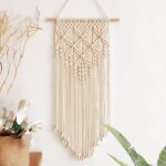 Tempsa bohme macram tiss tenture murale tapisserie  la main chic dentelle art appartement blanc