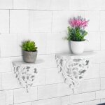 Tempsa tagre murale style baroque dcoratives pour salon ornement fleurs tenture murale blanc s