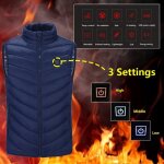 Tempsa etanche veste electrique usb chauffante à 3 vitesses ski hiver gilet sans manches extérieur froid ... Tempsa etanche veste electrique usb chauffante à 3 vitesses ski hiver gilet sans manches extérieur froid ...