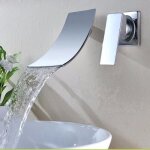 Tempsa kit mitigeur robinet mural lavavo cascade laiton cuisine salle de bain baignoire