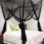 Tempsa moustiquaire de lit baldaquin voile noir