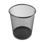 Tempsa poubelle corbeille  papier solide poubelle en mtal pour bureau maison chambre noir