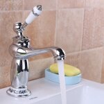 Tempsa rétro mitigeur robinet rotation classique laiton pr salle de bain cuisine argenté Tempsa rétro mitigeur robinet rotation classique laiton pr salle de bain cuisine argenté