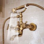 Tempsa retro robinet mitigeur pommeau de douche douchette main en laiton mur baignoire salle bain h�tel ...