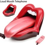 Tempsa tlphone fixes vintage filaire corded rouge lvres nouveaut cadeau