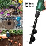 Tempsa universel 30x8cm foret de tari�re de jardin pour plantation outil trou