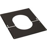 Plaque de finition - ten - duoten - 0 degr�s � 30 degr�s - diam�tre 200 mm - noir