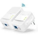 Tenda cpl kit 1000mbps cpl + 650mbps wifi bi - bandes 1 + 1 ports gigabit homeplug av2 pour jeux vido ...