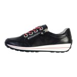 Tennis basket basses - ara - osaka highsoft - cuir - femme - noir / rouge Tennis basket basses - ara - osaka highsoft - cuir - femme - noir / rouge