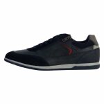 Tennis basket basses geox renan waxzed zip marine homme - geox - homme - cuir - marine - bleu - lacets ...