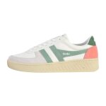 Tennis basket basses - gola - grandslam trident - lacets - blanc vert - femme