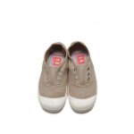 Bensimon tennis sans lacets enfant en textile beige - �lastique semelle caoutchouc naturel