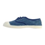 Tennis  lacets bensimon broderie anglaise - bleu