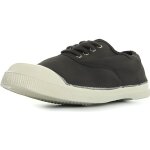 Chaussure - bensimon - lacet gris - basse - toile en coton - semelle caoutchouc