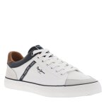 Tennis - pepe jeans - blanches - cuir - talon plat - lacets plats