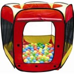 Tente à balles - paradiso - 100 balles incluses - rouge et jaune - dès 10 mois Tente à balles - paradiso - 100 balles incluses - rouge et jaune - dès 10 mois