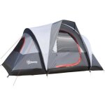 Outsunny - tente de camping - polyester - 355x190x170cm - gris
