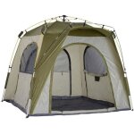 Outsunny - tente camping - verre - 240x240x199cm - vert