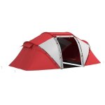 Outsunny - tente de camping - polyester - 430x240x170cm - rouge