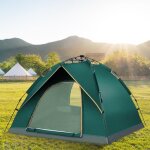 Tente de camping - jeobest - pop - up - 2 - 4 personnes - impermable - vert fonc