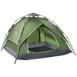 Outsunny - tente de camping - polyester - 210x210x140cm - vert