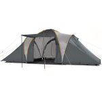 Tente familiale dme - skandika daytona 6 - 6 personnes - 3 cabines marquise colonne deau 3000 mm hauteur ...
