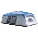 Tente familiale skandika tonsberg 10 protect pour 10 personnes - sol cousu 2 cabines toit panoramique ...