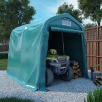 Tente de rangement de garage - vidaxl - 16x24 m - impermable - acier galvanis - vert